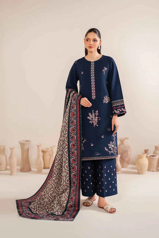3Pcs Premium Lawn Embroidered