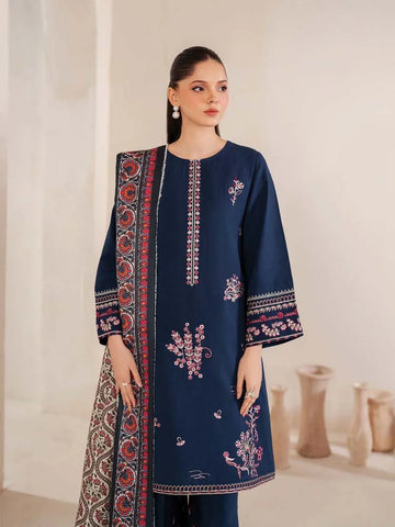 3Pcs Premium Lawn Embroidered