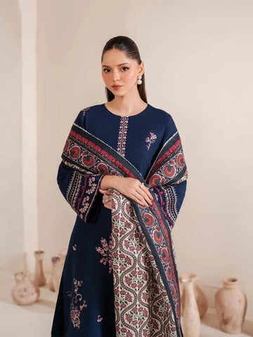 3Pcs Premium Lawn Embroidered