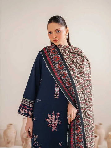 3Pcs Premium Lawn Embroidered