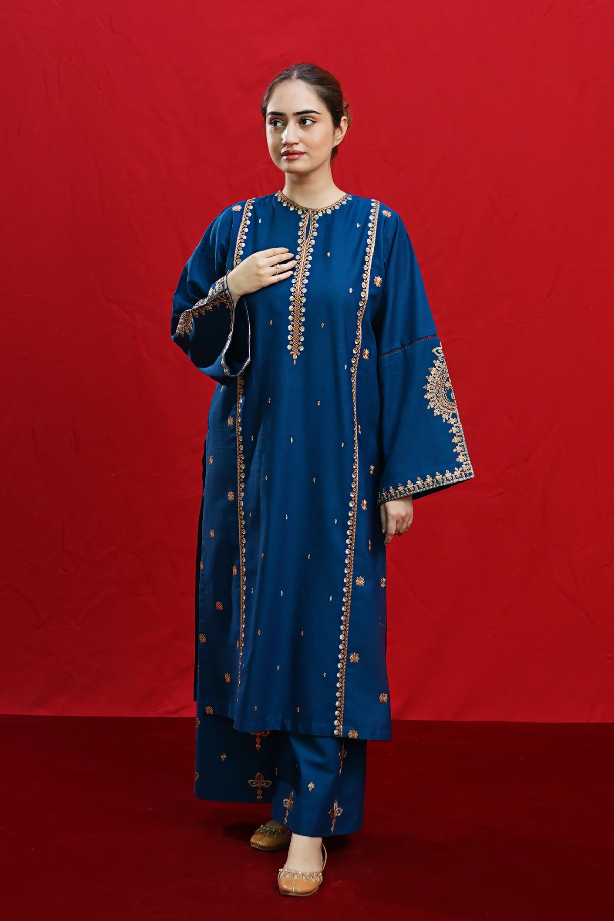 2Pcs Premium Lawn Embroidered