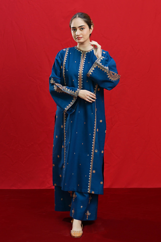 2Pcs Premium Lawn Embroidered