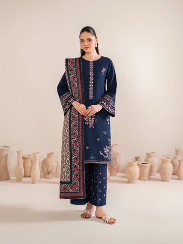 3Pcs Premium Lawn Embroidered