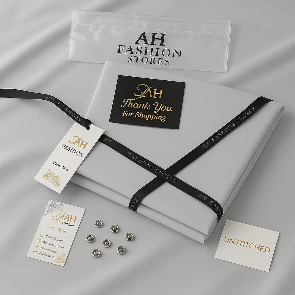 AH Fashion – Premium Unstitched Wash N Wear Suit