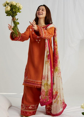 3Pcs Premium Lawn Embroidered